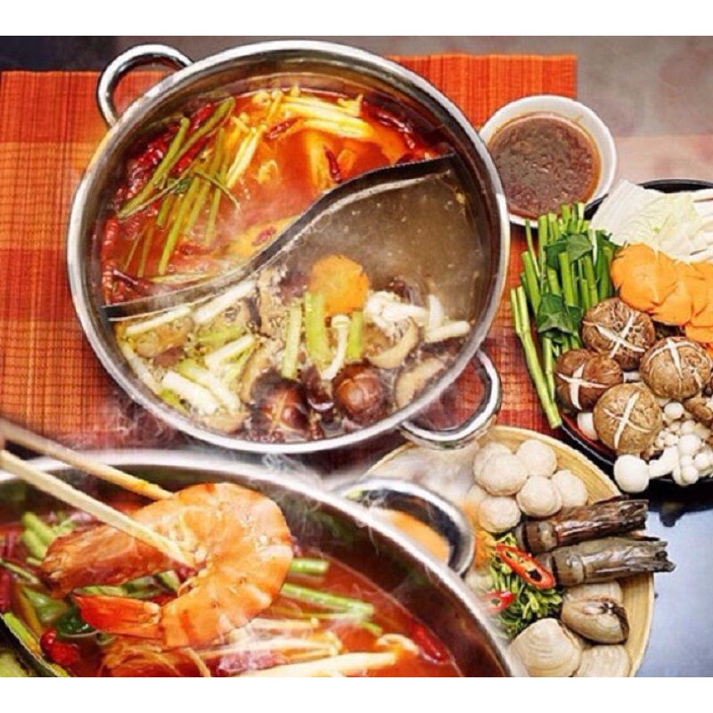 Nồi lẩu 2 ngăn 32cm,
