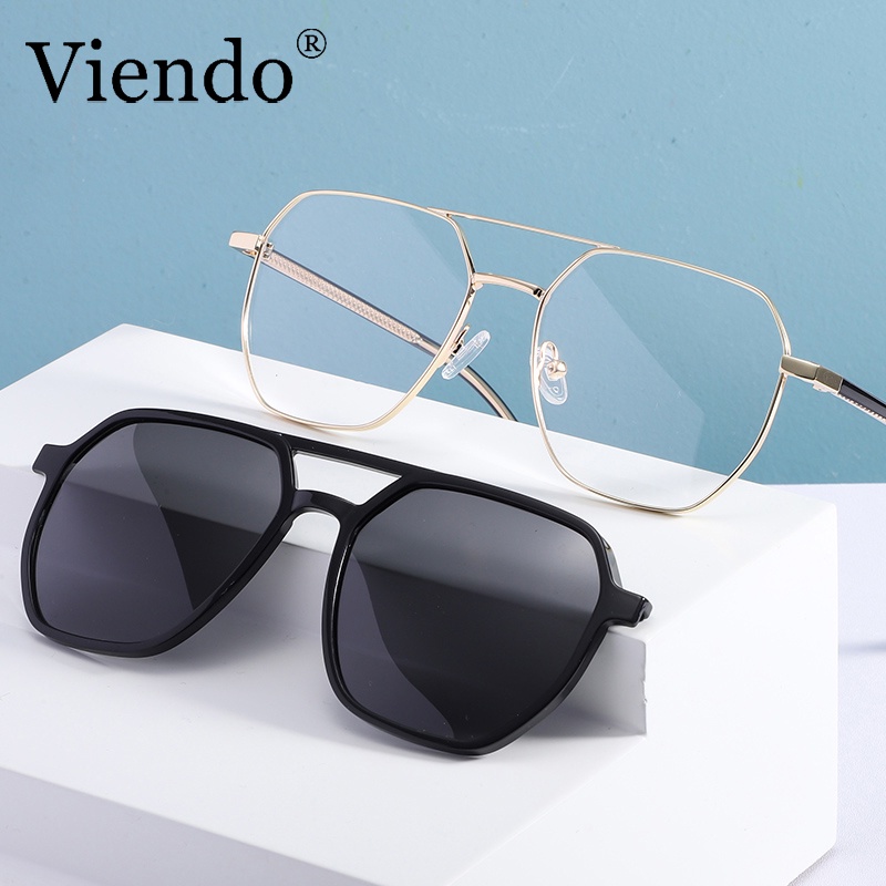 Kính mát VIENDO dạng kẹp di động chống chói/UV dễ tháo lắp (có cắt độ cận theo yêu cầu)
