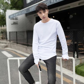 Áo thun nam form rộng , áo long tee , lai bầu , tay xỏ ngón  , chất cotton hàng shop