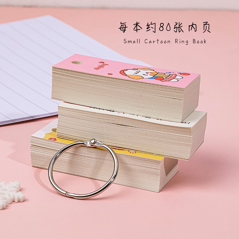 Flash Card Học Từ Vựng Ngoại Ngữ Hình Chữ Nhật Có Móc Treo Hoạ Tiết Hoạt Hình Siêu Đáng Yêu FlashCard Học Tiếng Anh