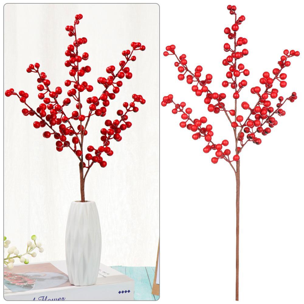 KUNHEV Quả Cherry Giả Dùng Trang Trí Giáng Sinh