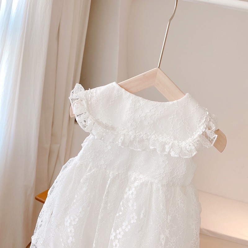 Váy trắng váy công chúa mềm mại cực đẹp QCCC)