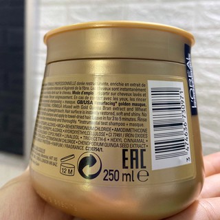 (Chính Hãng) Hấp Nhũ Vàng Loreal Siêu Phục Hồi Tóc Hư Tổn