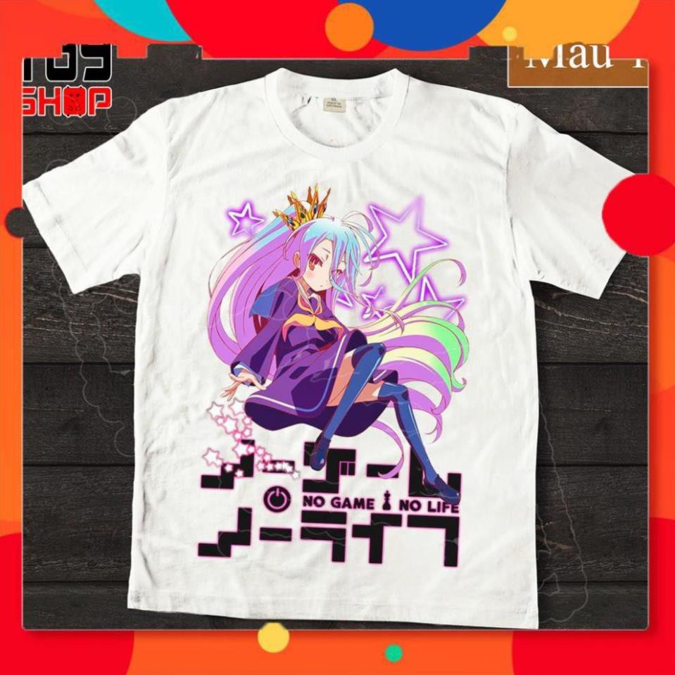 ÁO ANIME[ Xả Kho ] Áo thun anime No Game No Life (Có nhiều mẫu)