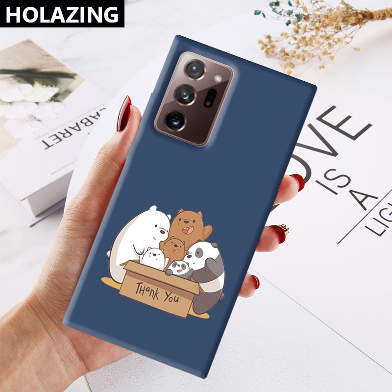 Samsung Galaxy A72 A52 5G A32 4G A12 A02S A21S A42 A31 iPhone6S Candy Color vỏ điện thoại Phone Cases We Bare Bear Soft Silicone Cover