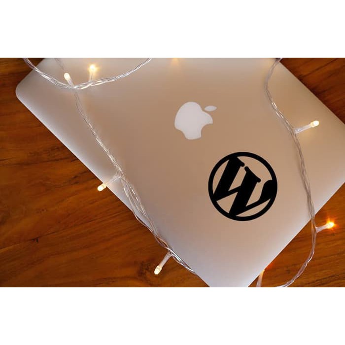 Miếng Dán Trang Trí Laptop / Macbook Họa Tiết Logo Đơn Giản Xinh Xắn