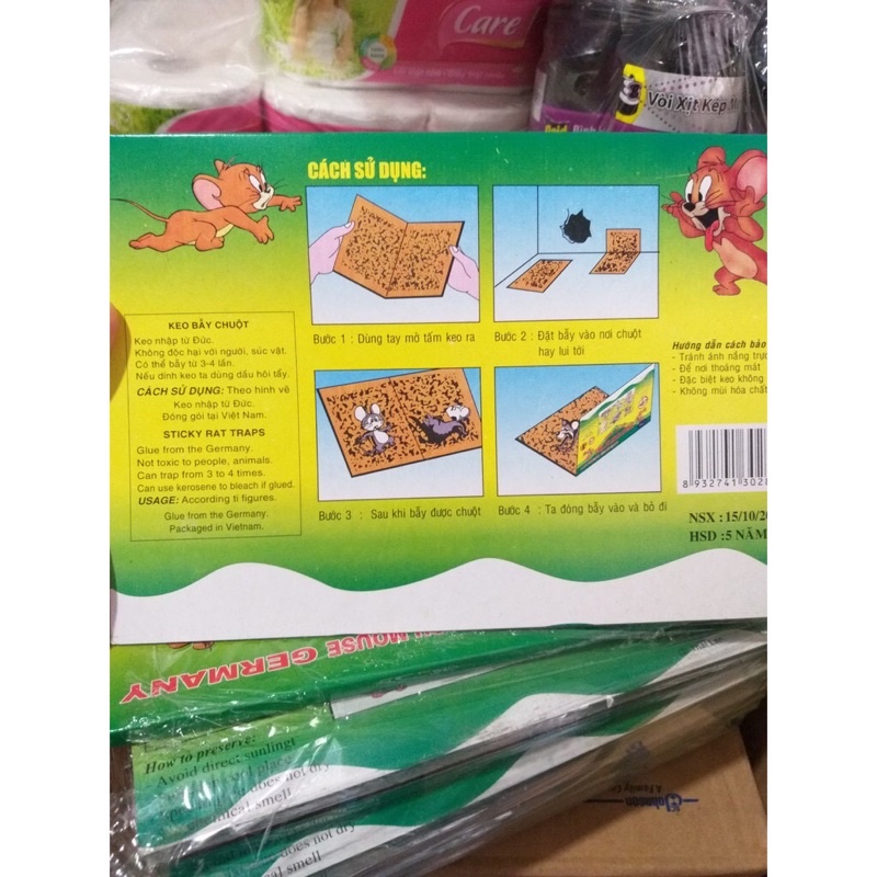 Keo dính chuột Siêu Dính (có mồi) _Miếng keo dán chuột_Miếng bẫy chuột_ Tee &amp; Mee