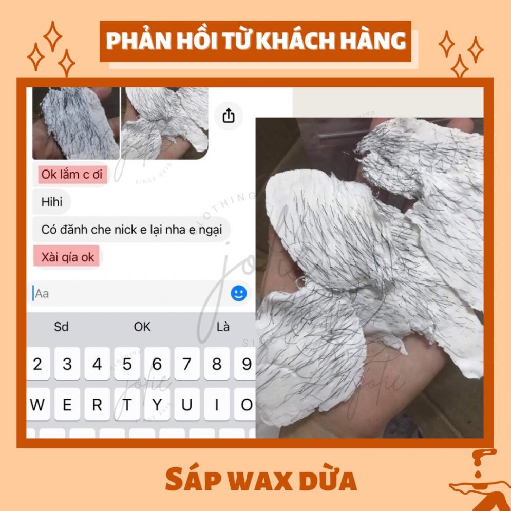 Combo triệt lông sáp wax nóng wax lông nhập khẩu tặng mỡ trăn nguyên chất triệt lông nách, tay, chân....