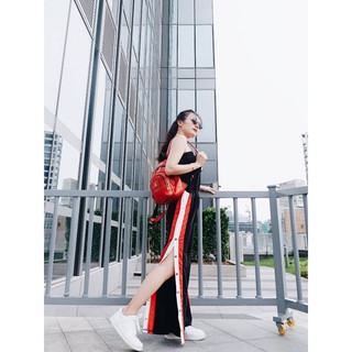 🌈🌈🌈 Jumpsuit kẻ sọc phối nút
