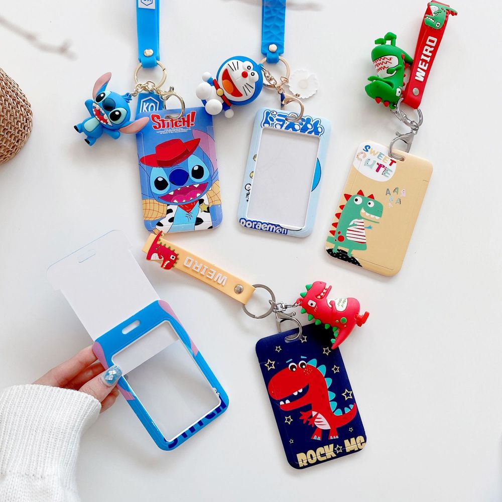 Dây đeo thẻ họa tiết kỳ lân 3D dễ thương bắt mắt