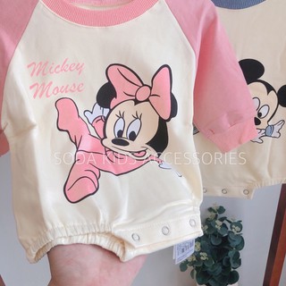 (Ảnh thật) Body nỉ ấm Mickies cho bé