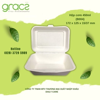 10 Hộp cơm bã mía Thái Lan 450ml - thương hiệu Gracz