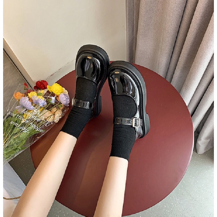Giày Nữ LOLITA Da Bóng Cao Cấp Năng Động Trẻ Trung Đế Bằng- GN402