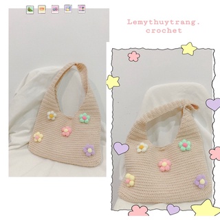 CROCHET TOTE BAG. TÚI TOTE LEN MÓC