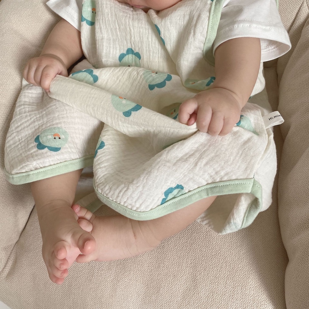 Chăn Cotton Mỏng Thoáng Khí In Họa Tiết Hoạt Hình Dễ Thương Cho Bé