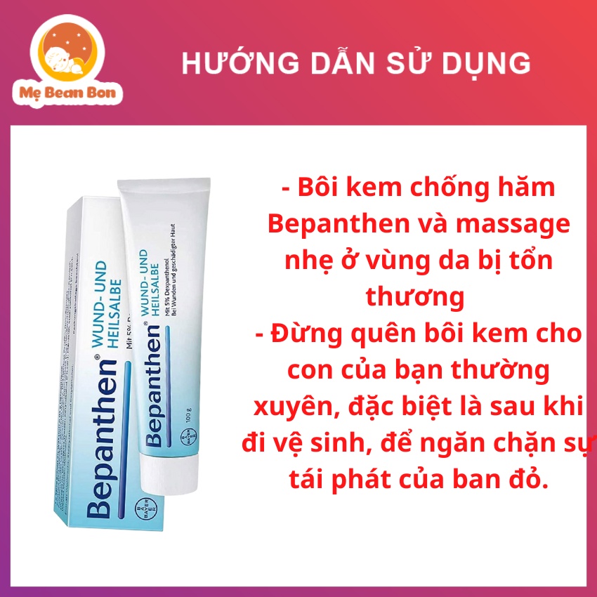 Kem Bôi hăm Bepanthen Wund-Und Heilsalbe 20g của Đức cho bé từ sơ sinh Giúp da tăng sức đề kháng chống lại hăm da