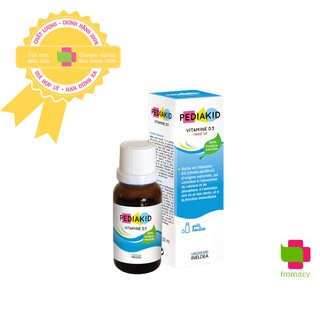Vitamin D3 Pediakid, Pháp (20ml dạng giọt) hỗ trợ xương răng, trị còi xương cho trẻ sơ sinh đến trên 15 tuổi