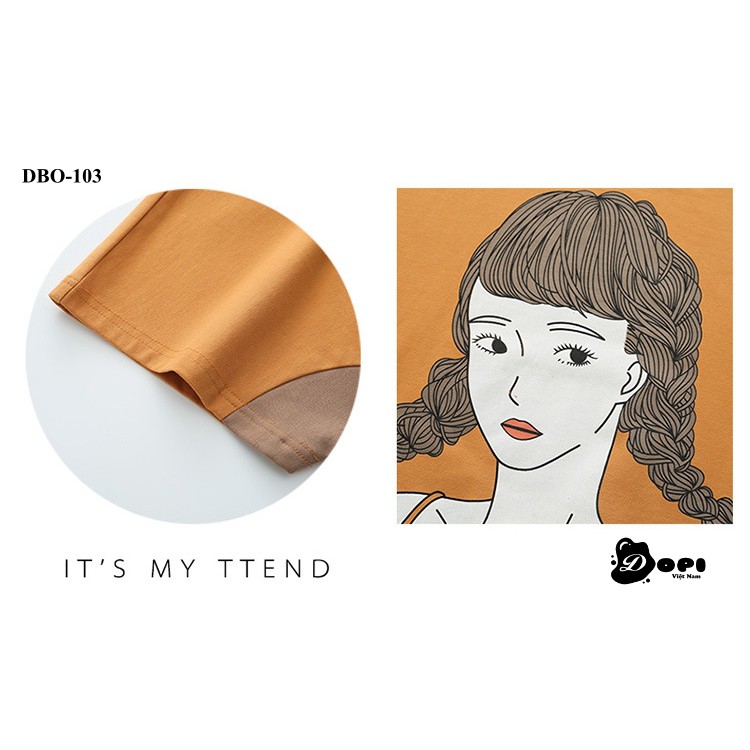 (DBO103) Đồ bộ mặc nhà nữ mùa hè ngắn tay