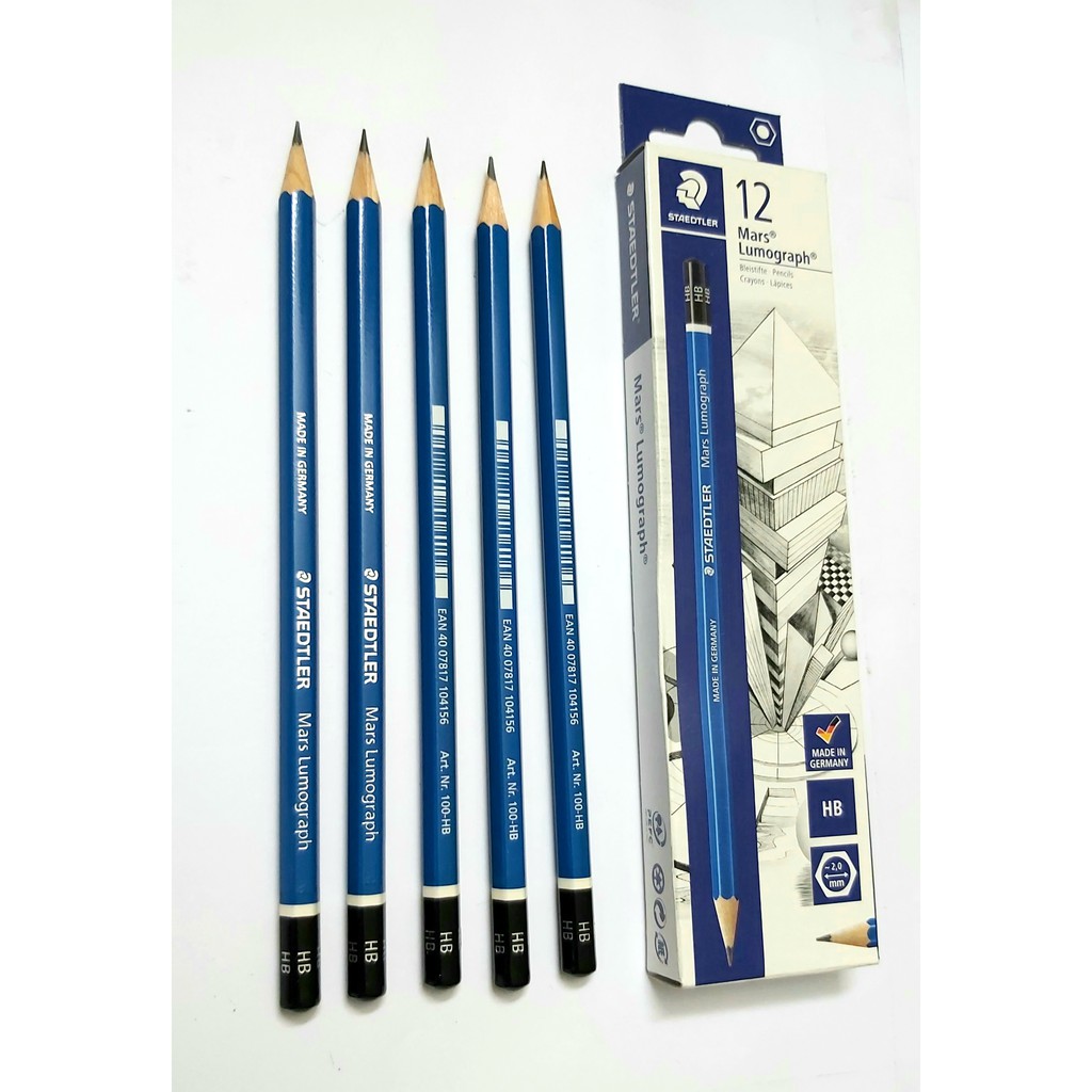 Bút chì gỗ HB STAEDTLER mã 100-HB không tẩy Hàng chính hãng