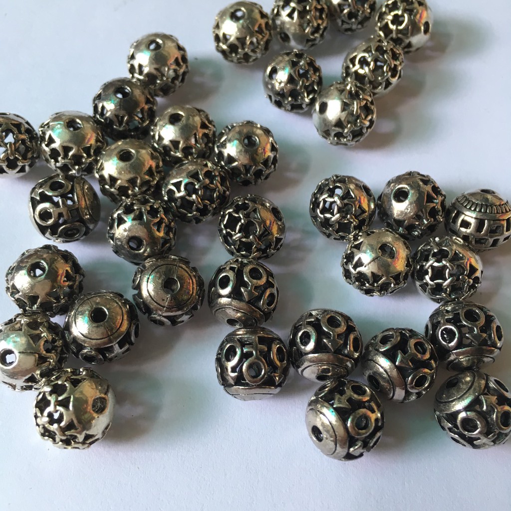 1 hạt charm Nepal trang trí vòng tay handmade, chọn size