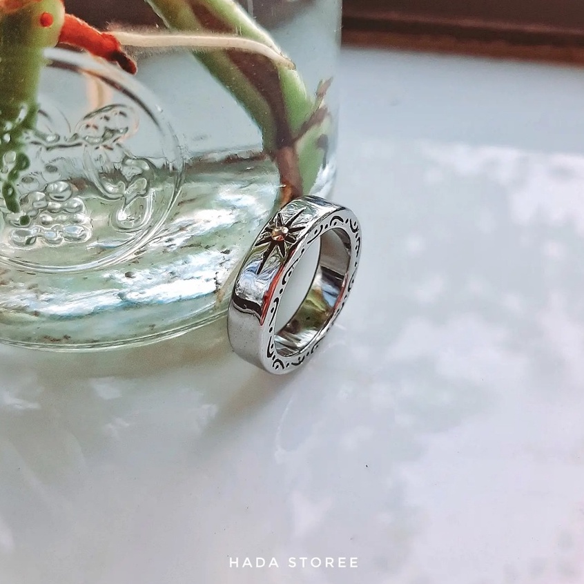 Nhẫn thời trang hợp kim nam nữ mặt trời Libery - Mẫu N023