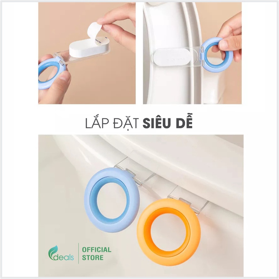 Dụng Cụ Nhấc Nắp Bồn Cầu Thông Minh ECODEALS - Nhỏ gọn, tiện dụng, chống vi khuẩn đôi tay
