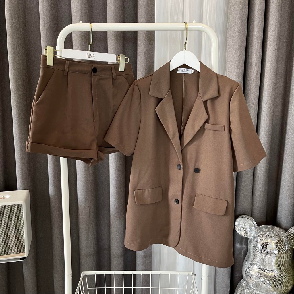 Áo vest nữ công sở tay ngắn, Quần short nữ nhiều màu phong cách hàn quốc ( A2 )