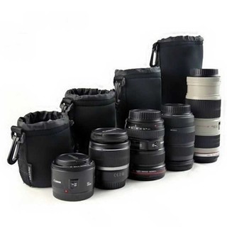 Set 4 Túi Đựng Thấu Kính Máy Ảnh Dslr Chống Sốc / Bụi Bẩn Tiện Dụng