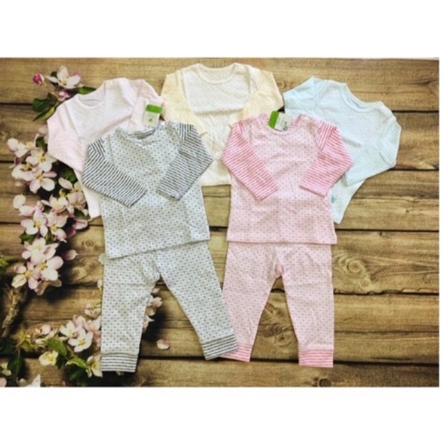 [XẢ KHO] Bộ cài vai cotton 2 lớp Lullaby