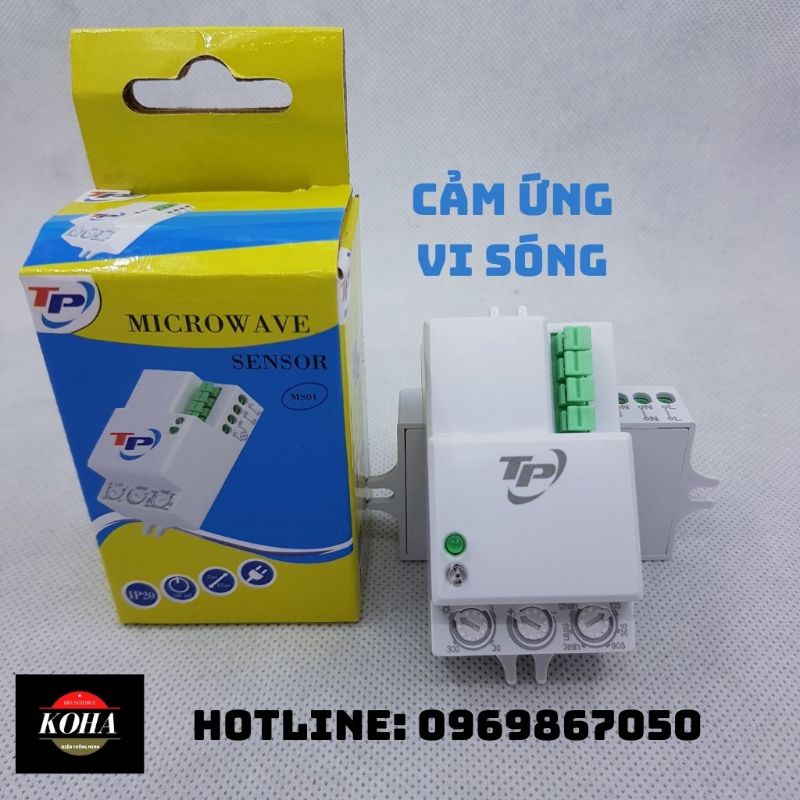 Công tắc cảm ứng vi sóng, RS02D, cảm biến rada siêu nhạy - HÀNG CHÍNH HÃNG VIỆT NAM