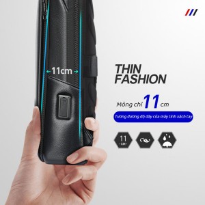 Balo doanh nhân Bopai chất liệu da – SMART SLIM