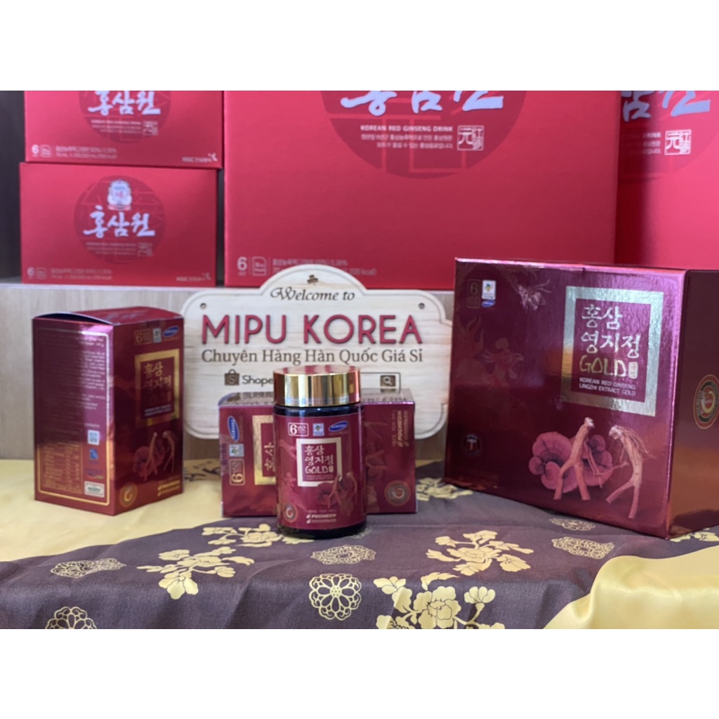 Cao Hồng Sâm Linh Chi Hàn Quốc Pocheon Hộp 2 lọ x 240gr | BigBuy360 - bigbuy360.vn