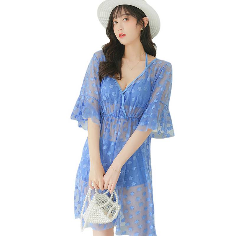 Bộ Đồ Bơi Ba Mảnh Áo Tay Ngắn + Quần Short Màu Trơn Gợi Cảm Hàng Mới Dành Cho Bạn Nữ Ds-038813 2021 | BigBuy360 - bigbuy360.vn