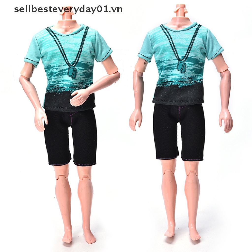 Set Áo Thun + Quần Short Thời Trang Cho Búp Bê Ken