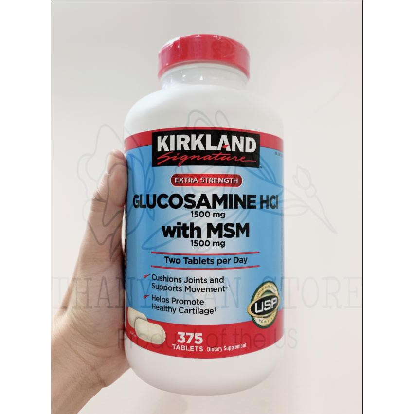 Viên uống Kirkland Signature Glucosamin HCL1500mg With MSM 1500mg Glucosamine