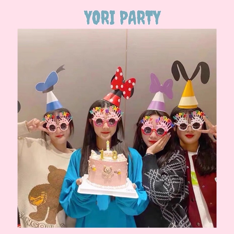 Mũ Sinh Nhật Minnie Đáng Yêu Cho Người Lớn và Em Bé Trang Trí Tiệc Sinh Nhật - Yori Party