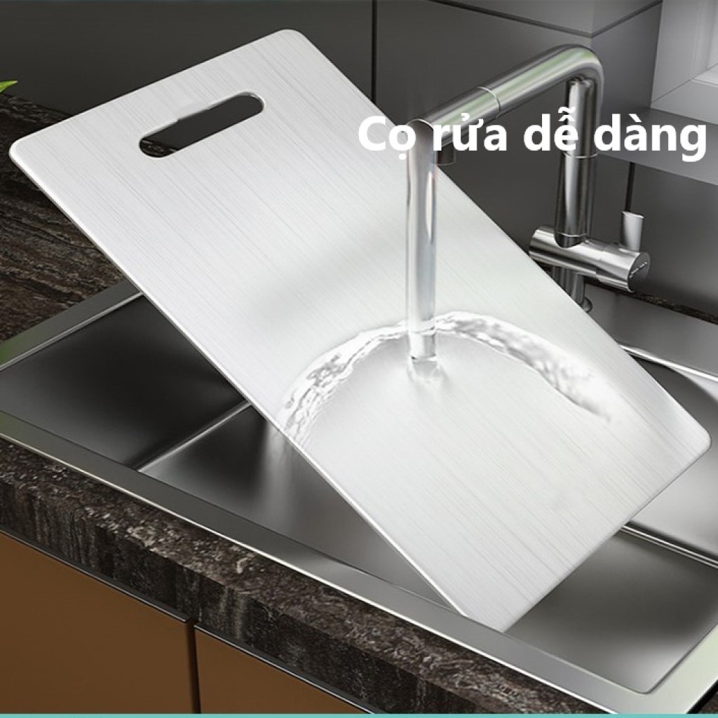 Thớt INOX 304 kháng khuẩn - Chống ẩm mốc độc hại - Bảo vệ gia đình bạn