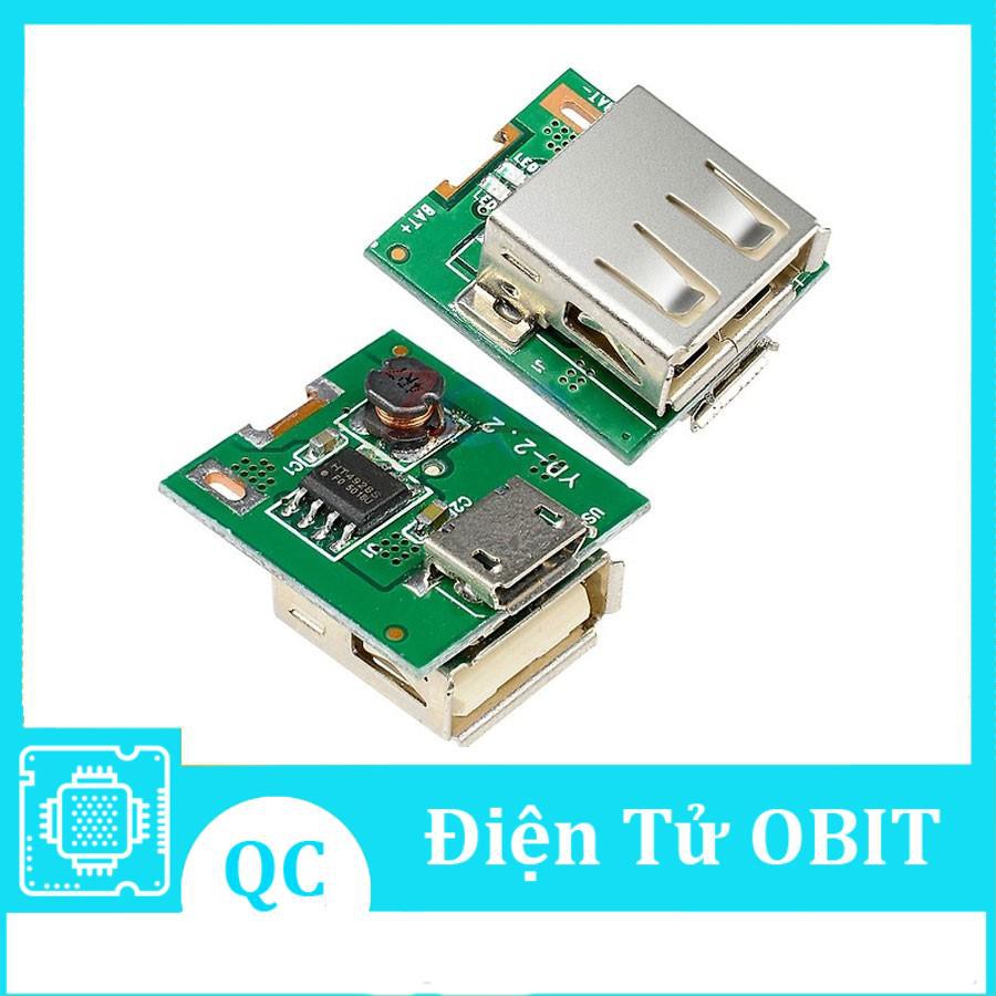Mạch Sạc Pin Dự Phòng Bản Nâng Cấp 5V-600MA Mini 1A Có Đèn Báo