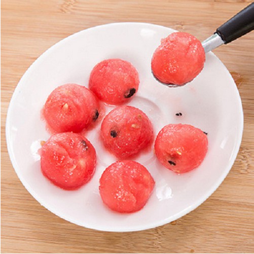 [Có sẵn] Muỗng 2 đầu múc trái cây quả cầu trang trí thức uống – PK63