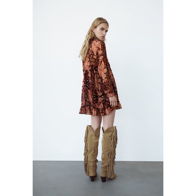 Váy họa tiết ZARA AUTH