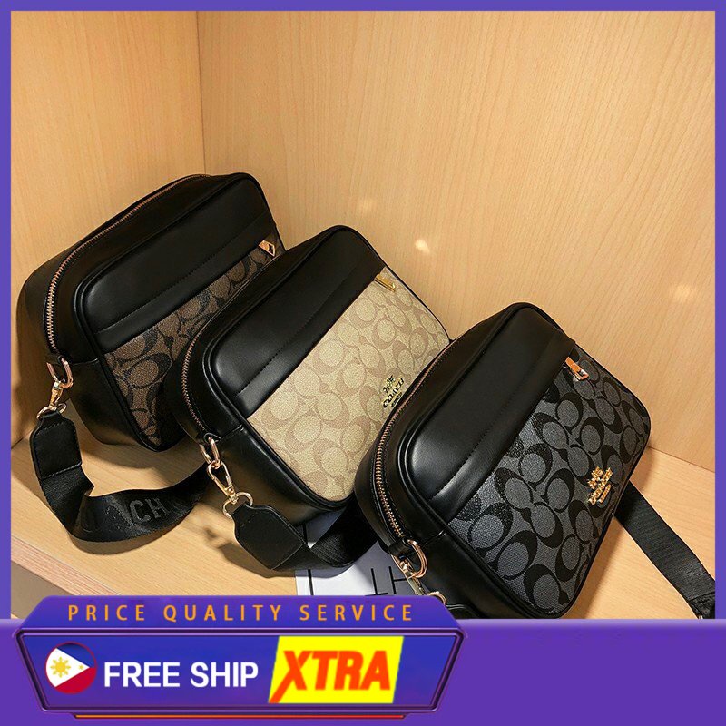 Túi đeo Chéo Nam Nữ Coach Caro Da Chống Nước Trầy Cao Cấp Túi Thời Trang