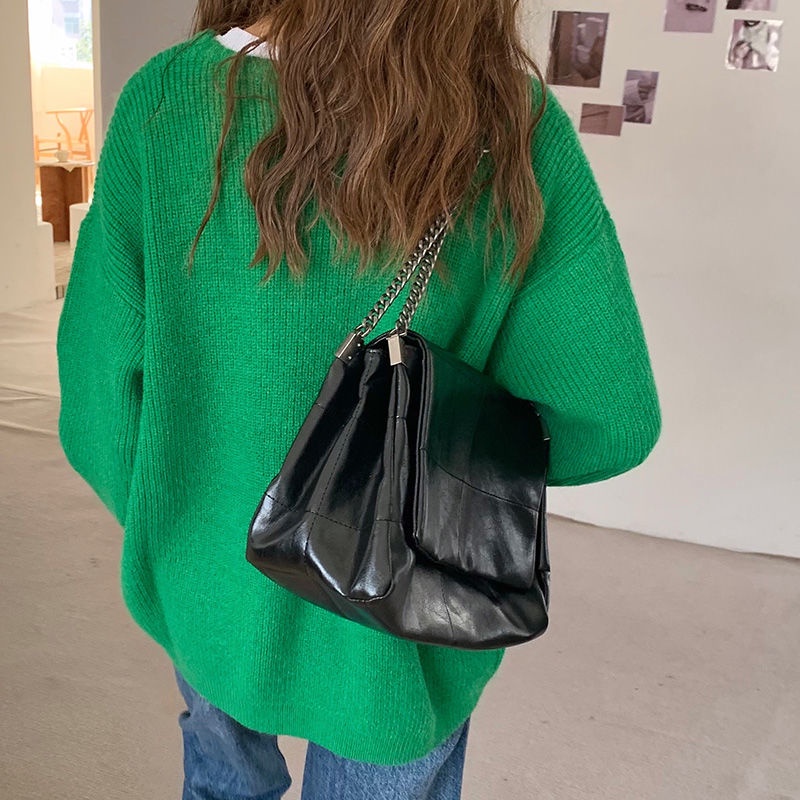 Túi đeo vai nắp lật Ielgy phong cách rock thời trang cho nữ