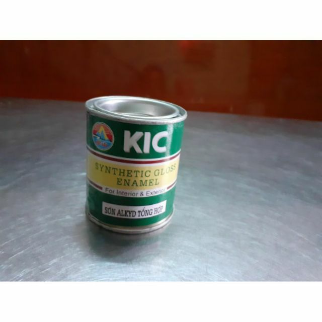 Sơn dầu alkyd KiC 70g nhiều màu cho sắt gỗ(mua trên 4 bình tặng 1 chổi quét sơn)