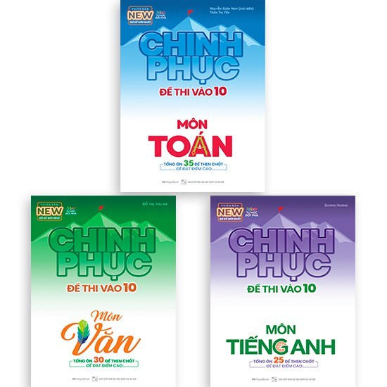 Sách Combo Chinh phục đề thi vào 10 Toán Văn Anh (Tái bản) MEGATHCS9374