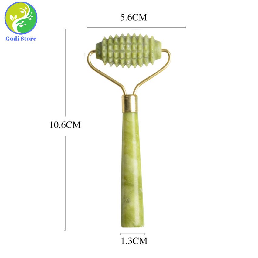 Con Lăn Massage Bằng Đá Một Đầu - Cây Lăn Mặt, Thanh Lăn Massage Mặt, Mắt và Body Hiệu Quả Tại Nhà - G65