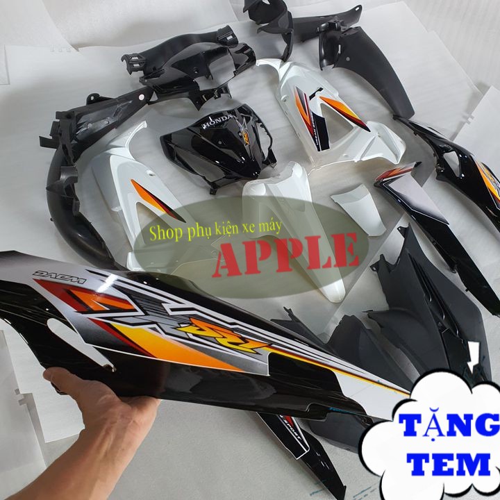 Bộ dàn áo Màu Đen xe Wave RSX 100 đời 2008 đến 2009  Bộ ổ khóa xe máy Wave RSX 100 - SPA-DGRsx