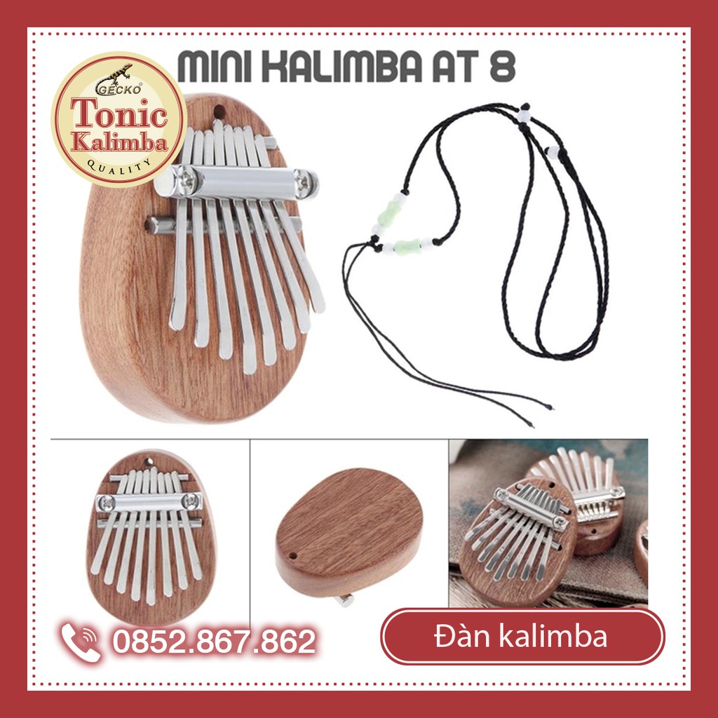 Đàn kalimba 8 phím gỗ phong lá đỏ