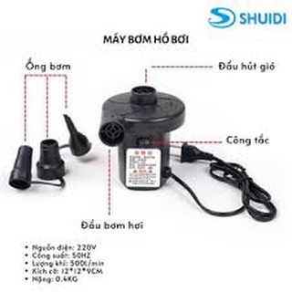 Bơm phao điện bơm hút chân không 2 chiều bơm phao bể bơi siêu tiện lợi