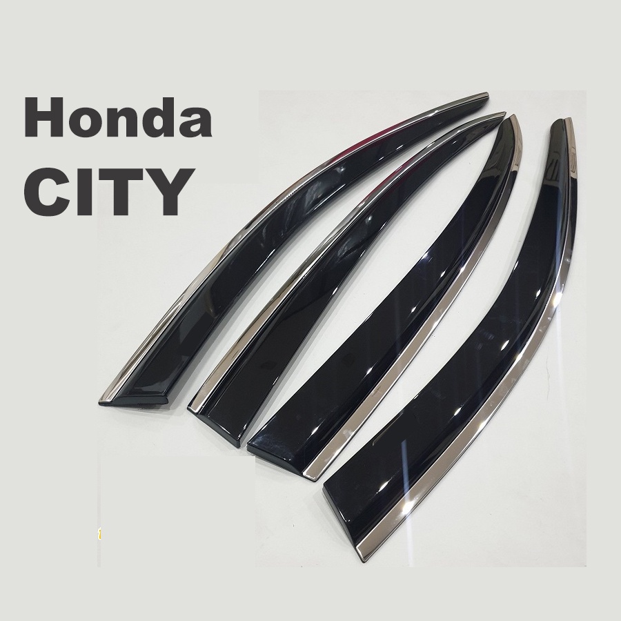 Vè Che Mưa Viền INOX dành cho xe Honda City 2018 2019 2020 2021
