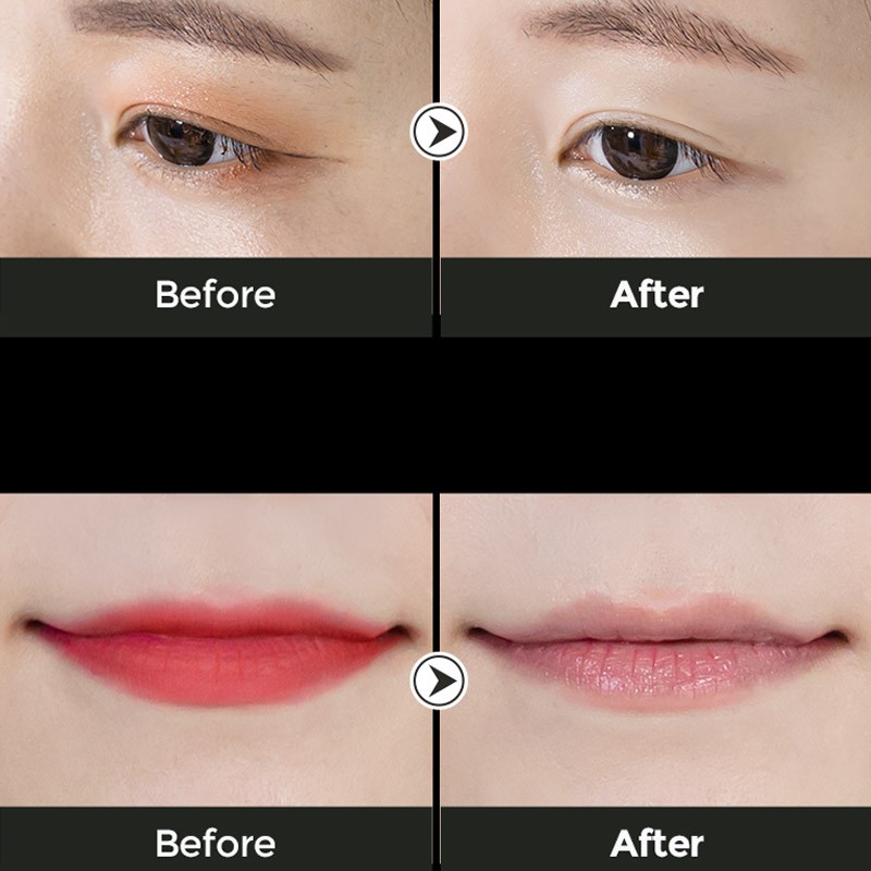 Khăn Ướt Tẩy Trang Mắt Môi B.O.M Chiết Xuất 8 Loại Trà Eight Tea Lips &amp; Eyes Makeup Remover Pad 30 Miếng